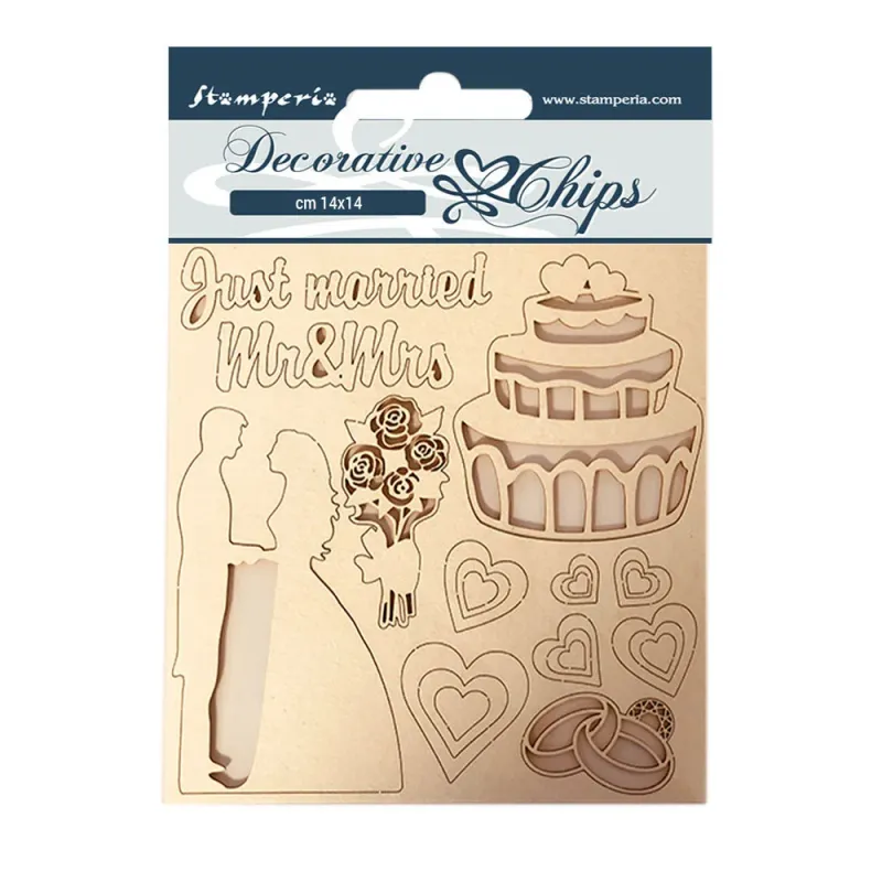 Sleeping Beauty Just Married Decorative Chips - Lady Vagabond Collection - Stamperia