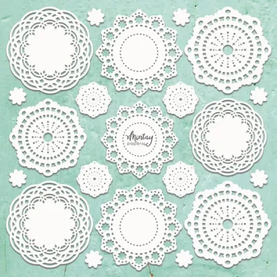 Doilies 2 Chipboard - Mintay