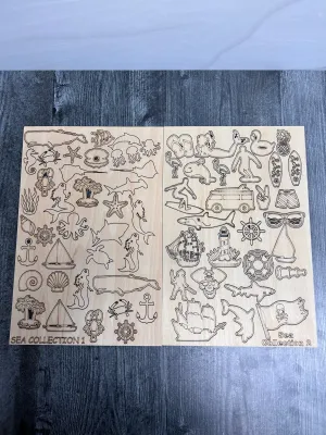 Sea Collection Chipboard