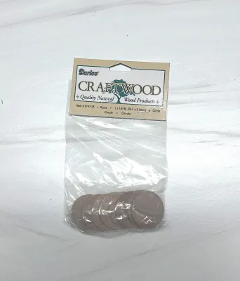 1" Unfinished Wood Round Disc Cutouts 1" Unfinished Wood Round Disc Cutouts