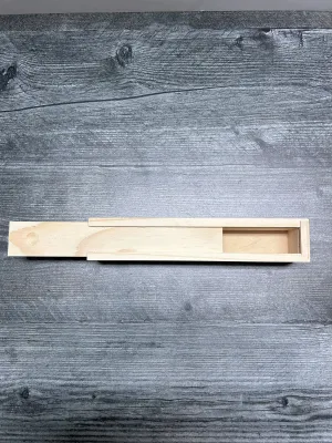 Unfinished Wood Pencil Box