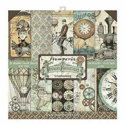 Voyages Fantastiques 12x12 - Stamperia Voyages Fantastiques 12x12 - Stamperia