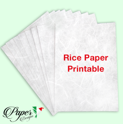 Printable Rice Paper - A4 -Paper Designs