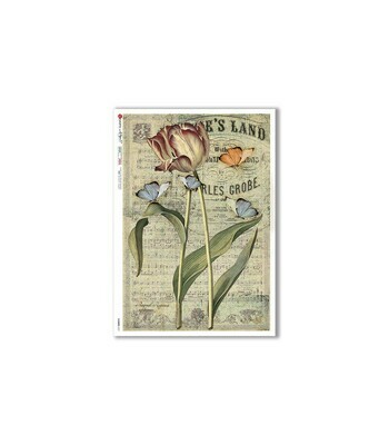 Flowers-0357 - A4 Rice Paper - Paper Designs Flowers-0357 - A4 Rice Paper - Paper Designs