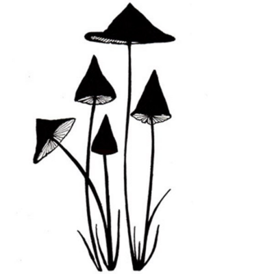 Slender Mushrooms - Lavinia Stamps