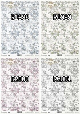 Shades of Flowers on Boards A4 - ITD Collection