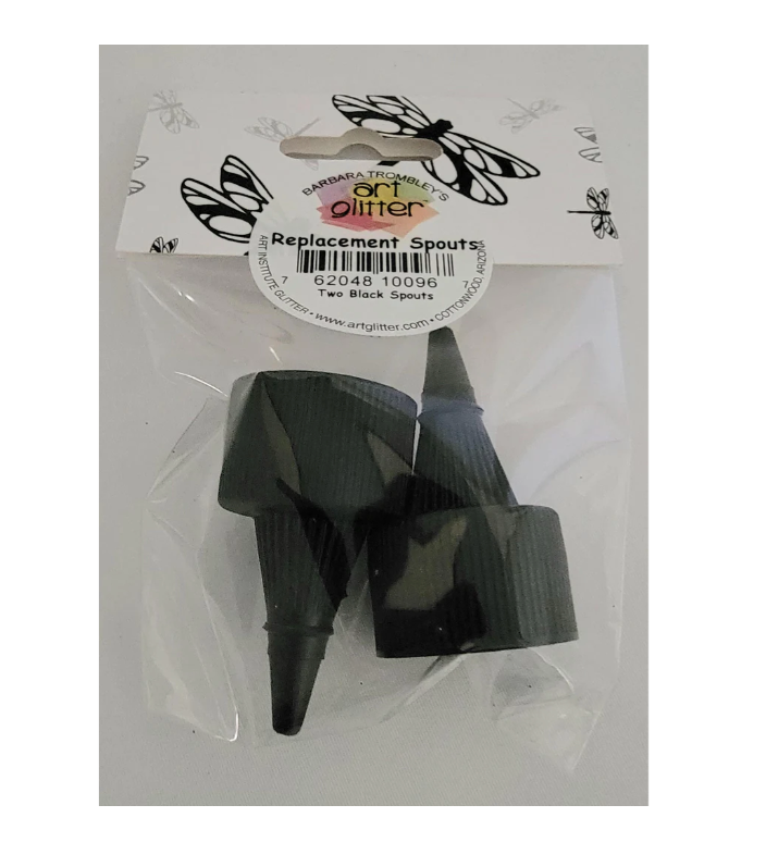 Black Replacement Spout - Art Glitter