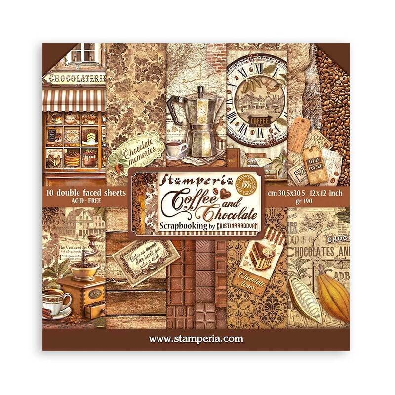 Coffee and Chocolate 12x12 - Stamperia Coffee and Chocolate 12x12 - Stamperia