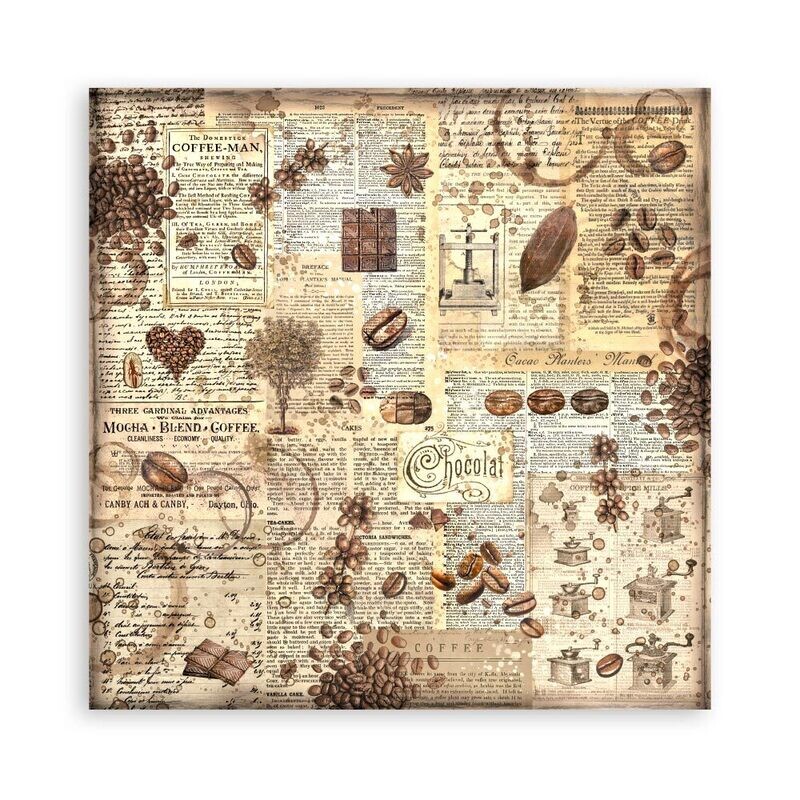 Coffee and Chocolate XL 12x12 - Stamperia