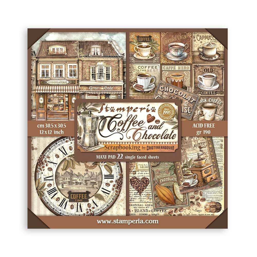 Coffee and Chocolate XL 12x12 - Stamperia