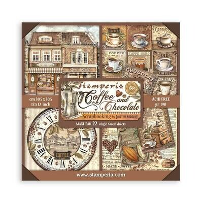 Coffee and Chocolate XL 12x12 - Stamperia Coffee and Chocolate XL 12x12 - Stamperia