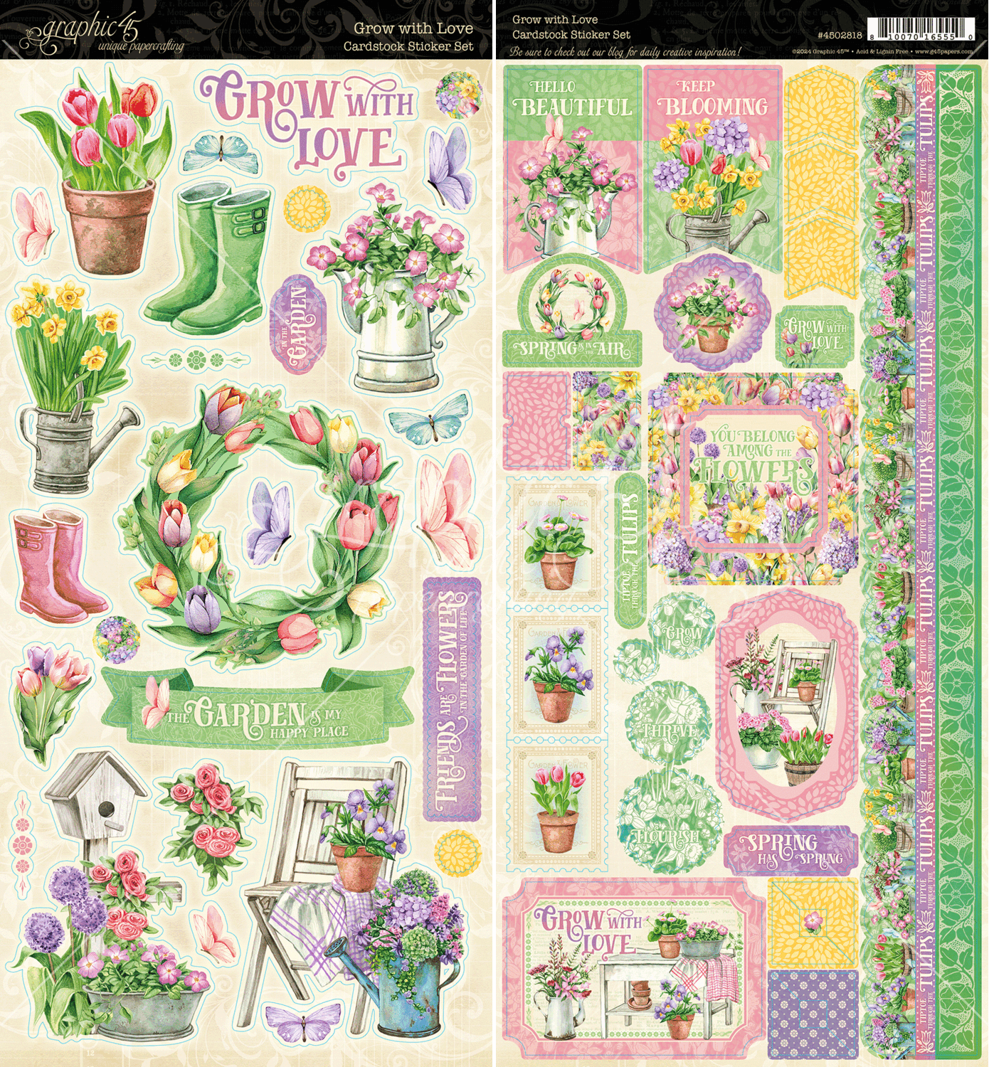 Grow with Love Stickers - Graphic 45