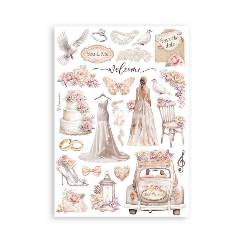A5 Washi Pad - Stamperia Romance Forever