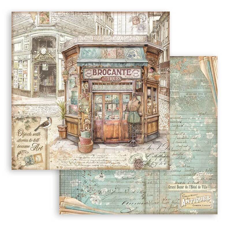 Brocante Antiques 8x8 - Stamperia