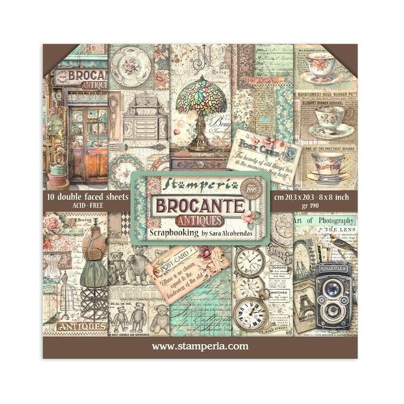 Brocante Antiques 8x8 - Stamperia