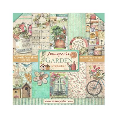 Garden 8x8 - Stamperia Create Happiness Garden 8x8 - Stamperia Create Happiness