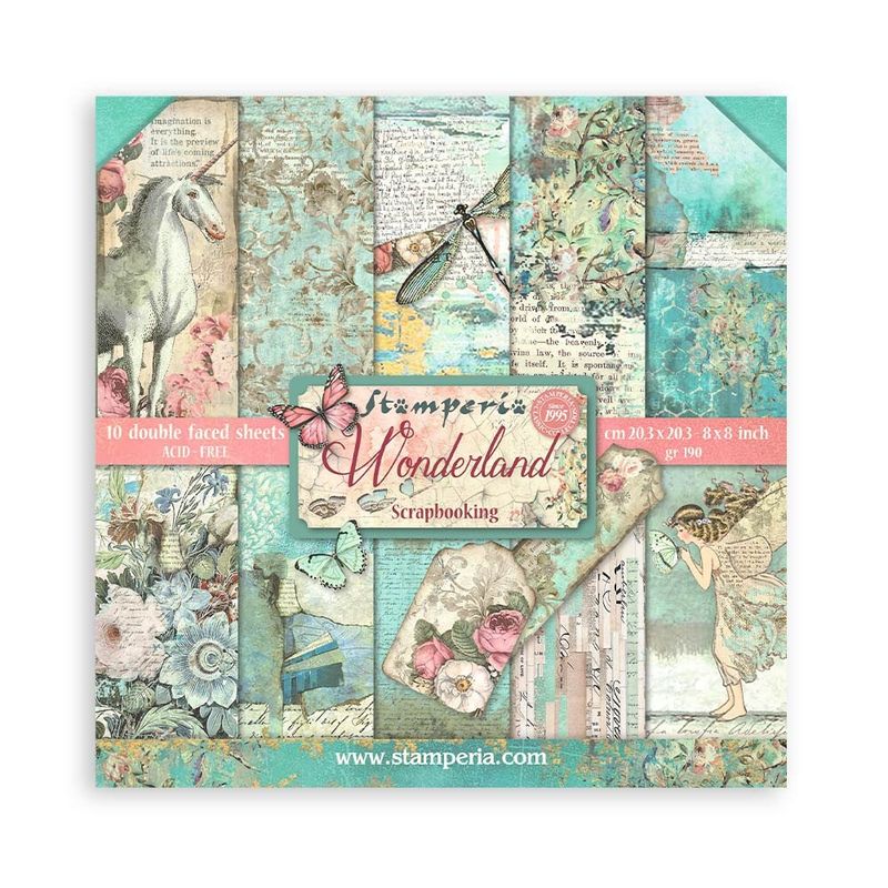Wonderland 8x8 - Stamperia