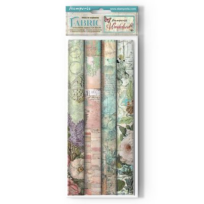Wonderland - Stamperia Fabric Sheets