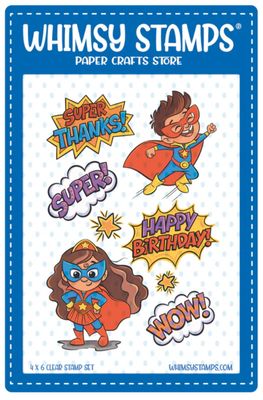 Super Kids Clear Stamp - Whimsy Stamps
