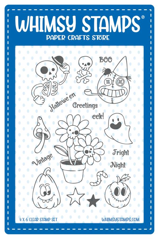 Primitive Halloween Clear Stamp - Whimsy Stamps