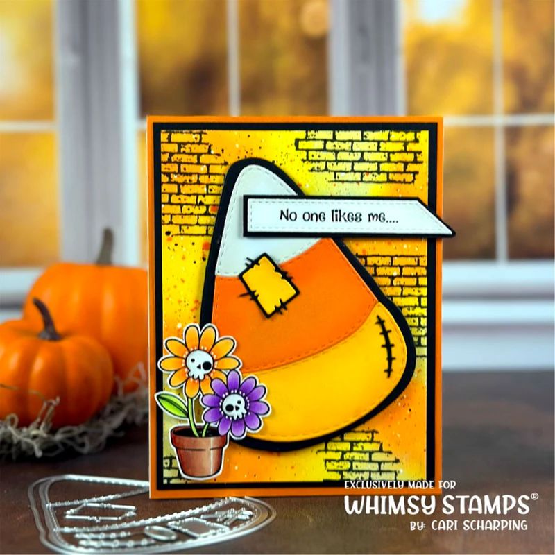 Primitive Halloween Clear Stamp - Whimsy Stamps