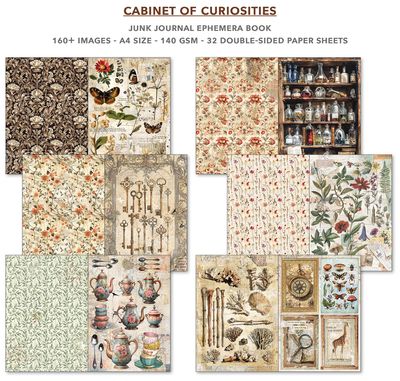 Cabinet of Curiosities Junk Journal &amp; Ephemera - Ciao Bella