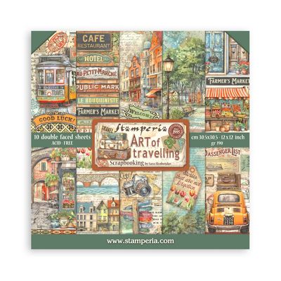 Art of Traveling 8x8 - Stamperia