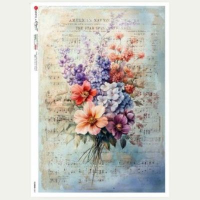 Flowers-0437 A4 - Paper Designs