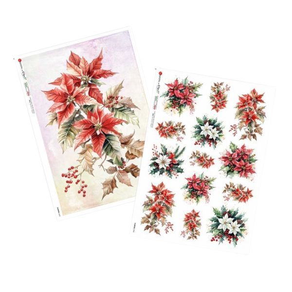 Poinsettias A4 - Paper Designs