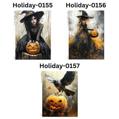 Witch and Pumpkin A4 - Paper Designs