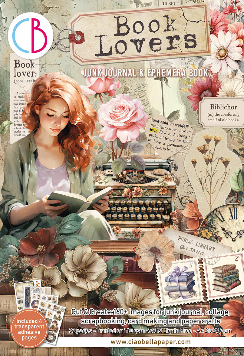 Book Lovers Junk Journal &amp; Ephemera - Ciao Bella
