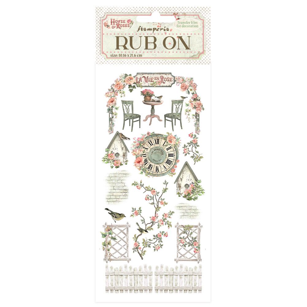 House of Roses - Stamperia Rub Ons, Design: Elements
