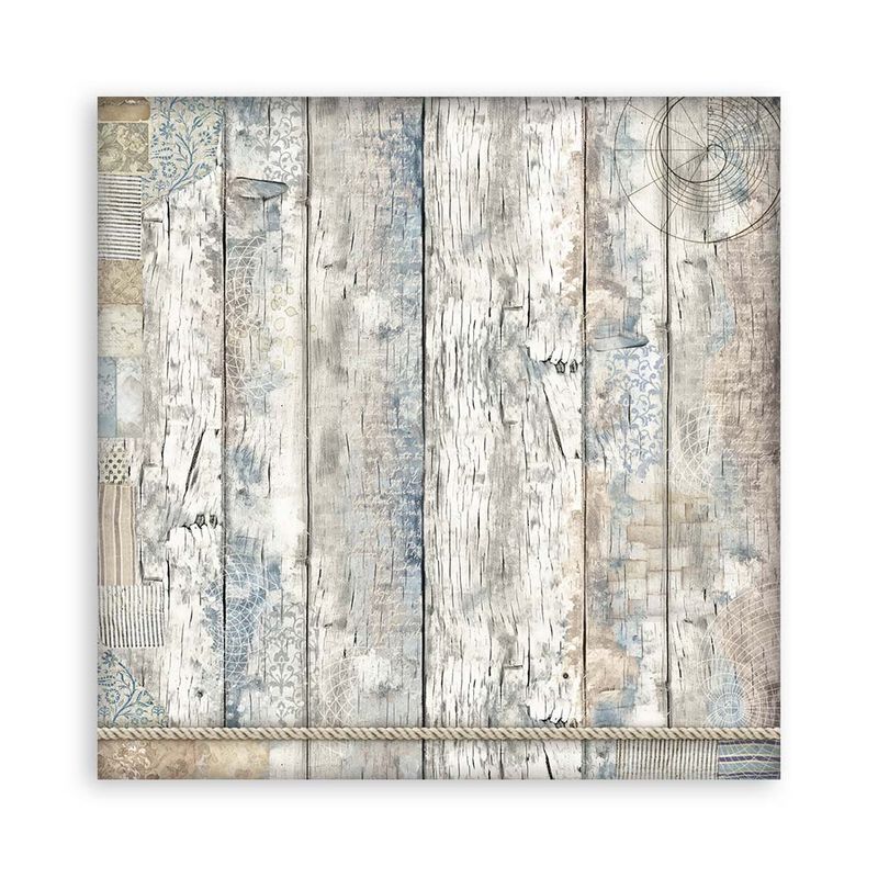 Silent Sea Background 8x8 - Stamperia