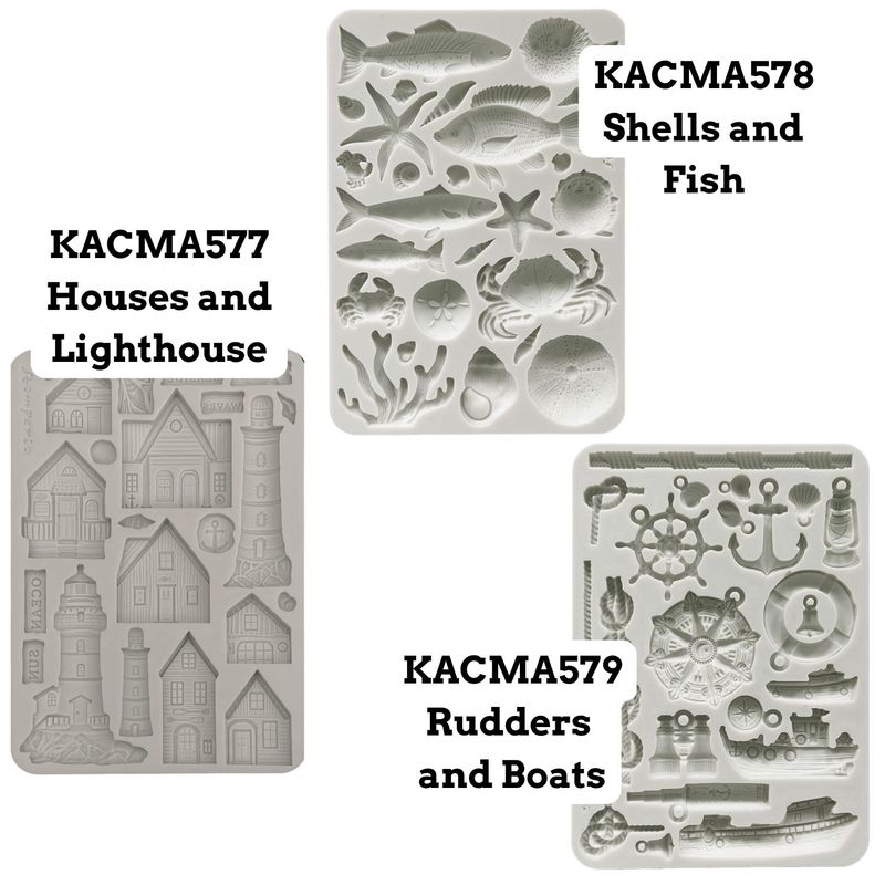 Silent Sea A5 Silicone Mold - Stamperia