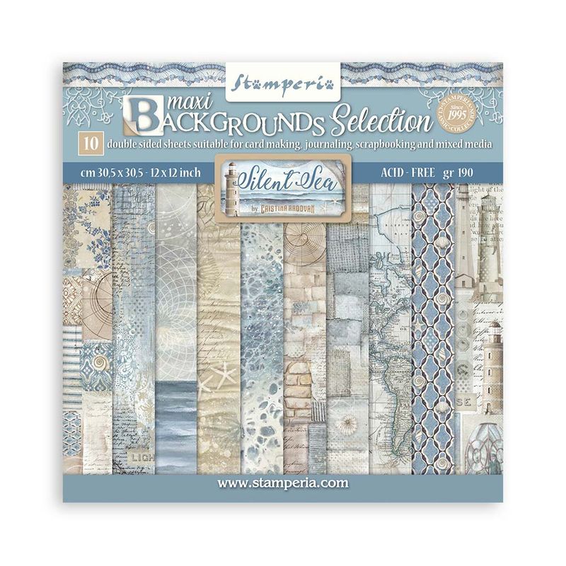 Silent Sea Background 12x12 - Stamperia