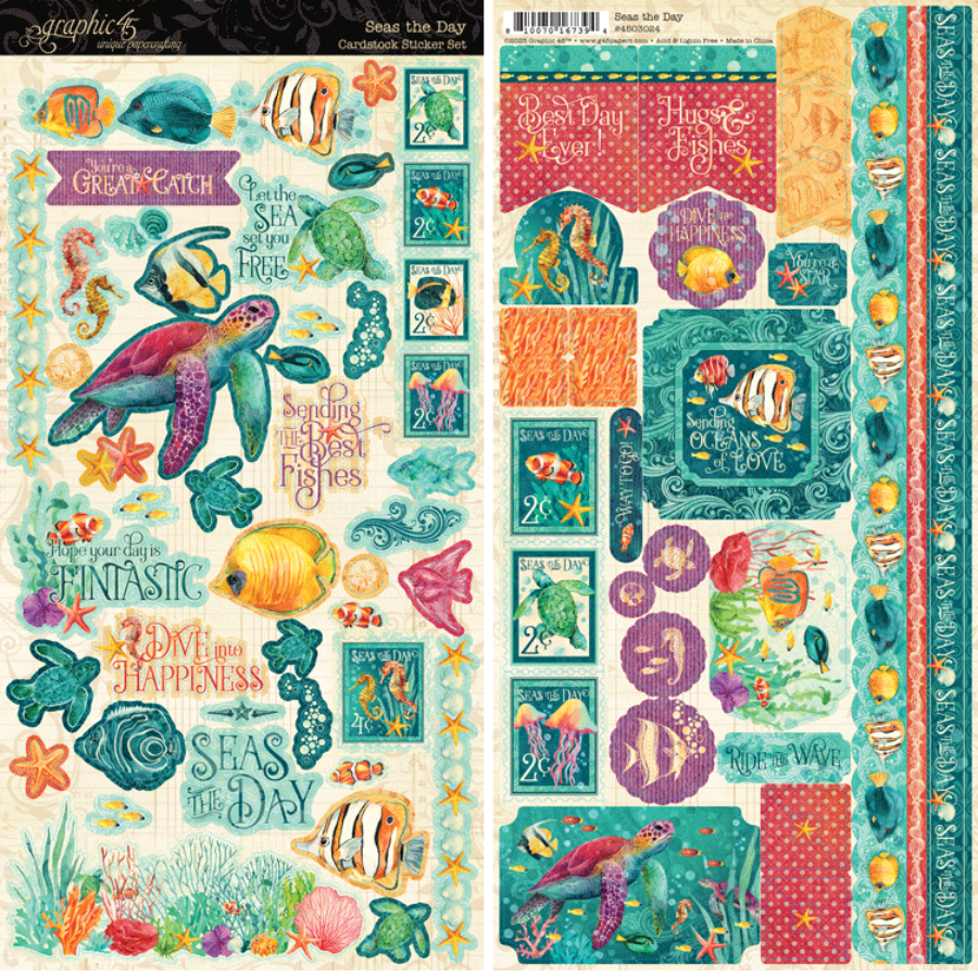 Seas the Day Stickers - Graphic 45