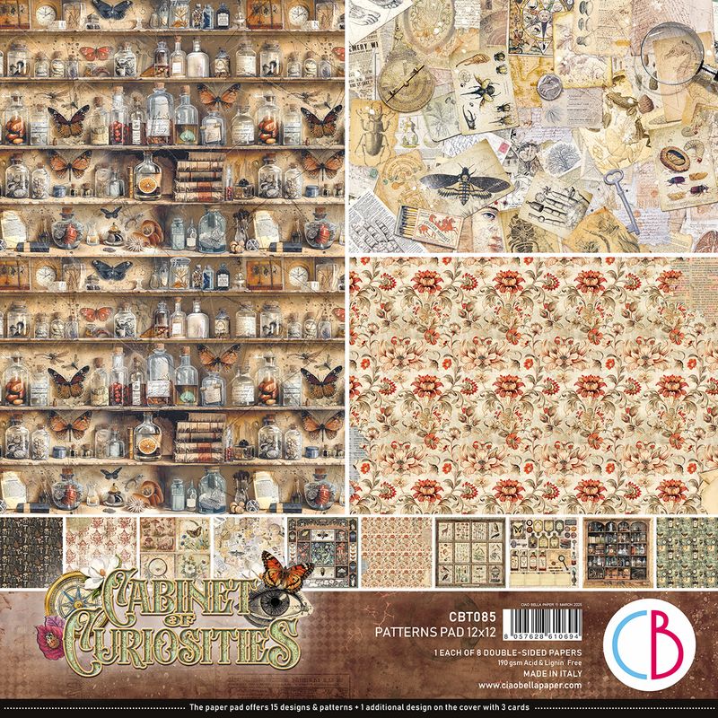 Cabinet of Curiosities 12x12 Patterns - Ciao Bella