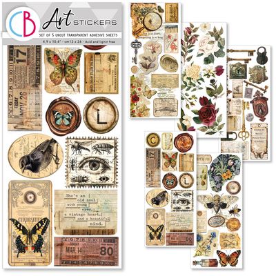 Cabinet of Curiosities Art Stickers - Ciao Bella Cabinet of Curiosities Art Stickers - Ciao Bella