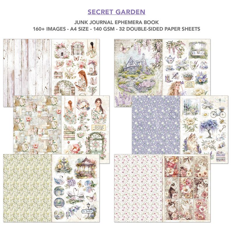 Secret Garden Junk Journal &amp; Ephemera - Ciao Bella