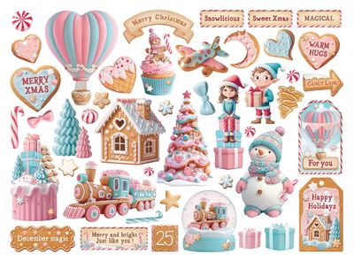 Candy Christmas Die Cuts - Stamperia