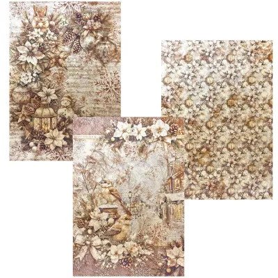 Winter Season A4 Pearl Copper &amp; Vellum Dual Pack - Ciao Bella