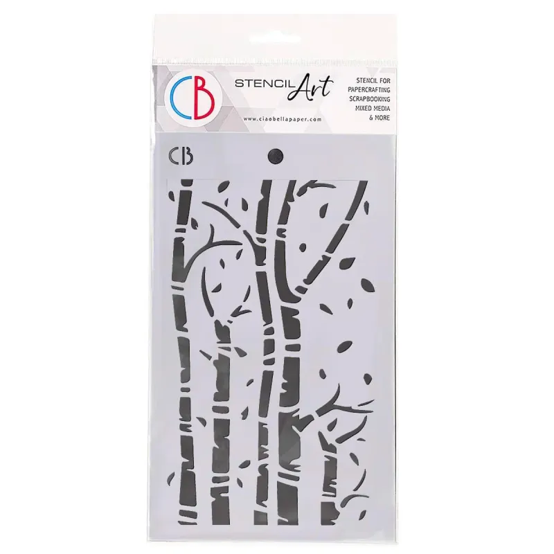 Birch Trees Stencil - Ciao Bella Papers