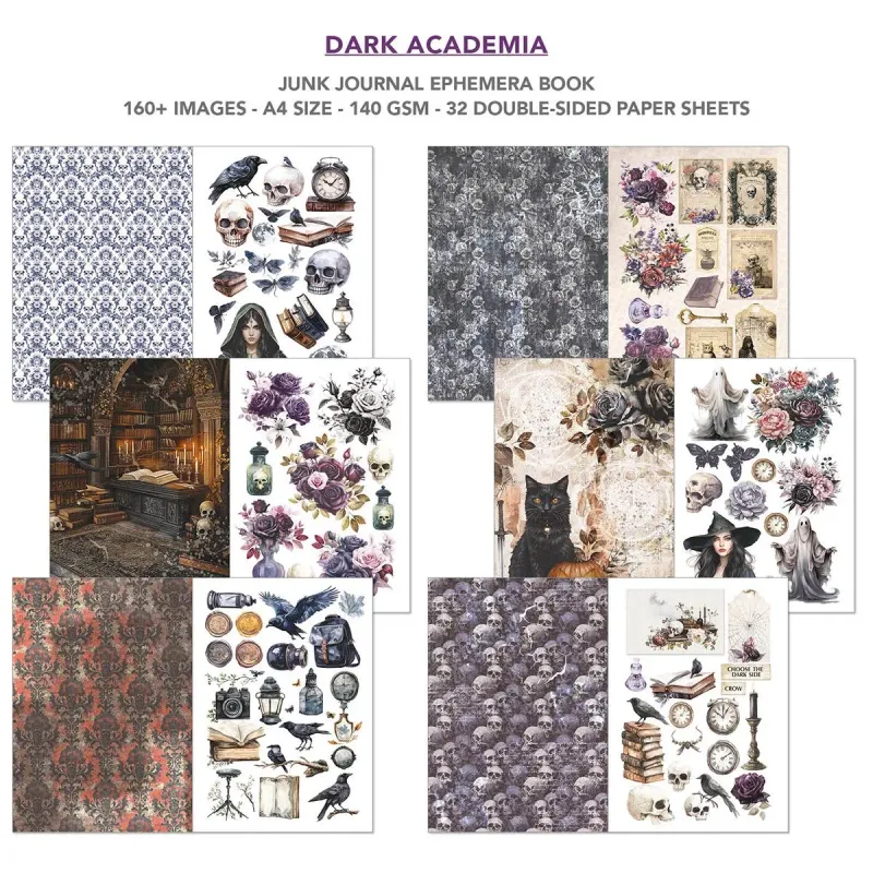 Dark Academia Junk Journal &amp; Ephemera - Ciao Bella