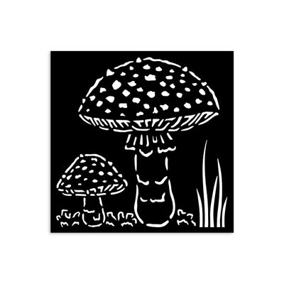 Whispering Woods Mushrooms Stencil - Stamperia