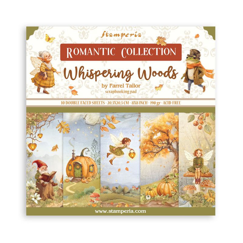 Whispering Woods 8x8 - Stamperia