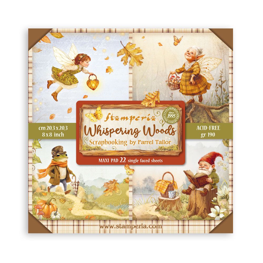 Whispering Woods XL 8x8 - Stamperia