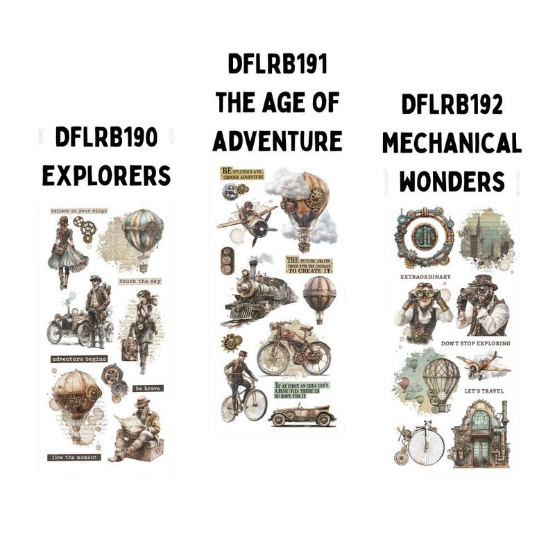 Voyages Fantastiques - Stamperia Rub Ons