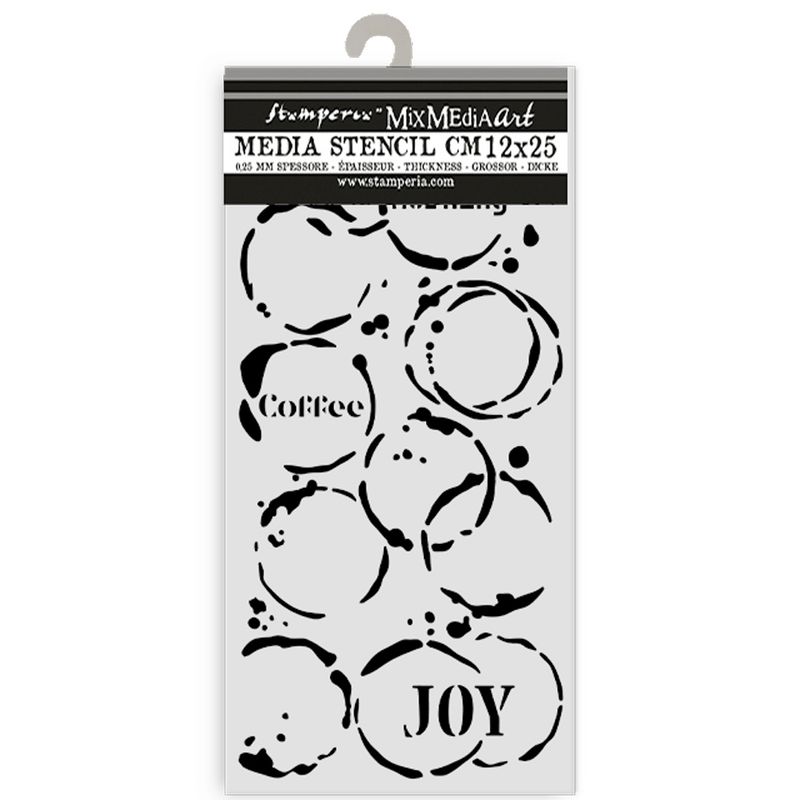Furry Friends Coffee Prints Stencil - Stamperia