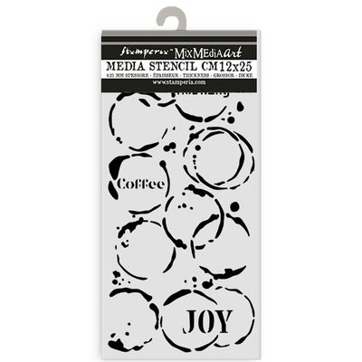Furry Friends Coffee Prints Stencil - Stamperia