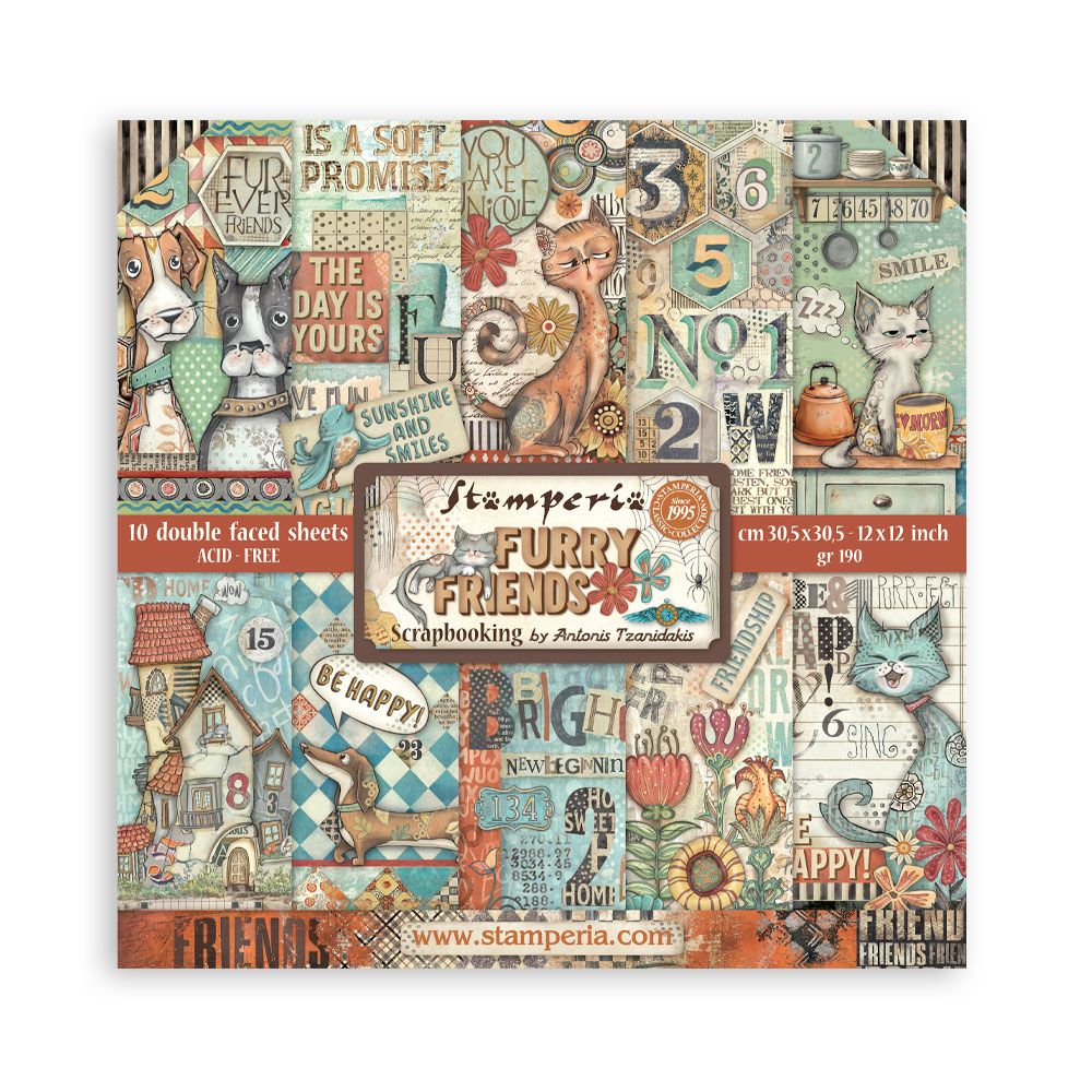 Furry Friends 12x12 - Stamperia